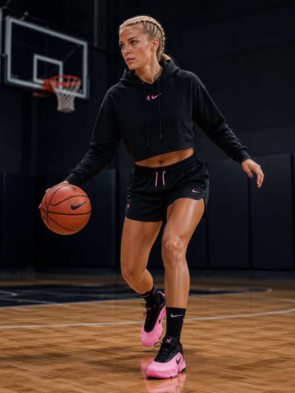 Nike A'ja Wilson Basketball Shorts - HM7710-010 - "Laser Pink" - X-SMALL